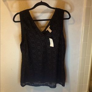 Banana Republic | Black Sleeveless Blouse | XL